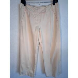 Valentino Spa Wide Leg Cropped cream Pants Sz‎ 6